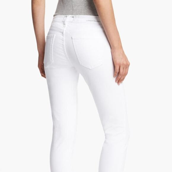 Current/Elliott The Stiletto Jeans Sugar White 25 - Picture 3 of 8
